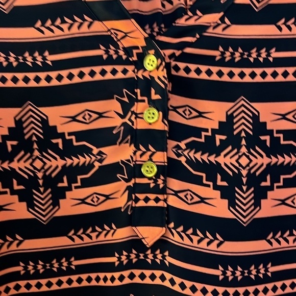 Rue 21 bright orange and black Aztec print tunic/ dress. Size Large - Picture 3 of 8